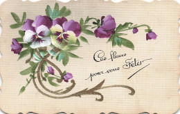 FETES ET VOEUX - Ces Fleurs Pour Vos Fêtes - Colorisé - Carte Postale Ancienne - Neujahr
