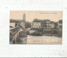 MANSLE (CHARENTE) VUE GENERALE (EGLISE CAFE PONT  ET HABITATIONS) - Mansle