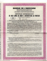ACTION - Banque De L'INDOCHINE - Banque & Assurance