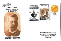 CV 29 - 418 EDUARD BUCHNER, Nobel Prize In Chemistry, Romania - Cover - Used - 2007 - Covers & Documents