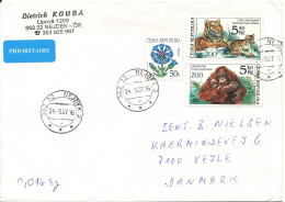 Czech Republic Cover Sent To Denmark 24-5-2007 Topic Stamps Orangutan & Tiger - Storia Postale