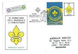 SC 53 - 1309 Scout ROMANIA, Special Stamp - Cover - Used - 2002 - Covers & Documents