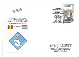 SC 53 - 1328 Scout ROMANIA - Cover - Used - 2002 - Covers & Documents