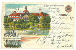 GER 47 - 16926 HAMBURG, Litho, Germany - Old Postcard - Used - 1897 - Harburg