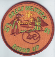 B 32 - 44 USA Scout Badge - Great Western - 1981 - Scouting