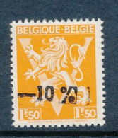 BELGIUM BELGIQUE COB 724 G MNH - 1946 -10 %