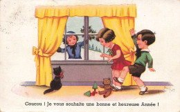 ILLUSTRATEUR - Coucou! Je Vous Souhaite Une Bonne Et Heureuse Année - Jim Patt - Colorisé - Carte Postale Ancienne - Sonstige & Ohne Zuordnung