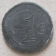 4636 Vz Tentoonstelling Numismatica Tienen EGMP Tiense Euro – Kz Wapenschild Tienen - Jetons De Communes