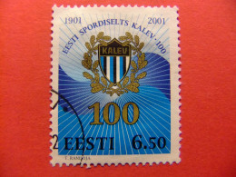 111 ESTONIA - ESTONIE - EESTI 2001 / CENT. CLUB SPORT KALEV / YVERT 386 FU - Estland