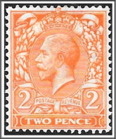 KGV 1912 2d Orange SG368 Light Mounted Mint Hrd2a - Nuevos