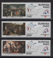 Burkina - PA N°322 à 324 - Revolution Française - * Neufs Avec Trace De Charniere - Cote 12€ - Burkina Faso (1984-...)