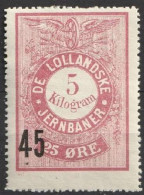 Chemin De Fer Danois ** - Dänemark Railway Eisenbahn De Lollandske Jerbaner (A13) - Postpaketten