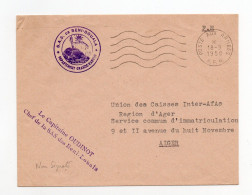 !!!  ALGERIE, LETTRE EN FRANCHISE DU 18/9/1958, CACHET SAS DE BENI DOUALA. NON SIGNALE - Lettres & Documents