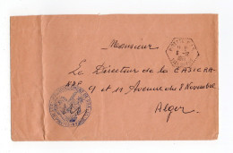 !!! ALGERIE, LETTRE EN FRANCHISE DU 6/12/1961, CACHET PIRETTE SAS - Briefe U. Dokumente