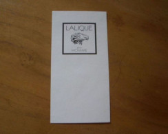 Carte Lalique Pour Homme - Modern (ab 1961)