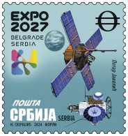 Serbia 2024, Definitive Postage Stamps Of The Republic Of Serbia 2024-2027, EXPO 2027, Space. Letter O, MNH - Serbia