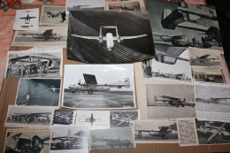 Lot De 247g D'anciennes Coupures De Presse Et Photos De L'aéronef Français Nord 2501 Et Ses Versions Dérivées - Aviazione