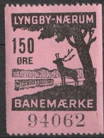 Chemin De Fer Danois ** - Dänemark Railway Eisenbahn Lyngby - Naerum Banemaerke  (A13) - Postpaketten