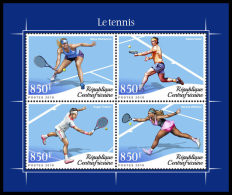 CENTRAL AFRICA 2018 MNH** Tennis M/S - OFFICIAL ISSUE - DH1841 - Tennis