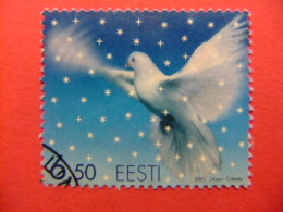 111 ESTONIA - ESTONIE - EESTI 2001 / PALOMA VOLANDO / YVERT 408 FU - Estonia