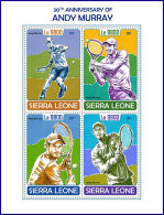SIERRA LEONE 2017 MNH** Andy Murray Tennis M/S - OFFICIAL ISSUE - DH1750 - Tennis