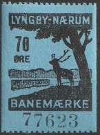 Chemin De Fer Danois ** - Dänemark Railway Eisenbahn Lyngby - Naerum Banemaerke (A13) - Paketmarken