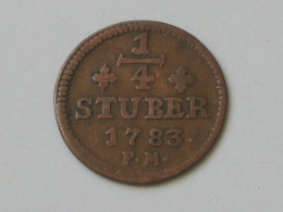 ALLEMAGNE -  ¼ Stuber 1783 P.M  - Charles-Théodore    **** EN ACHAT IMMEDIAT **** - Petites Monnaies & Autres Subdivisions