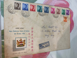 Hong Kong Stamp 1962 Definitive FDC Short Set Postally Used - Ongebruikt