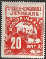 Chemin De Fer Danois ** - Danemark Railway Eisenbahn Veile - Vandel Jernbane  (A13) - Postpaketten