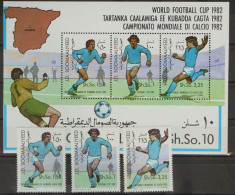 Somalia 315-317 Und Block 12 Postfrisch Fußball #GC486 - Somalie (1960-...)