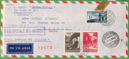 ZA1630 - VATICANO - Postal History - SPECIAL FLIGHT COVER To BRAZIL 1958 - Covers & Documents