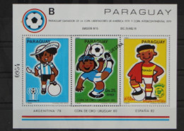 Paraguay Block 358 Postfrisch "MUESTRA" / Fußball #GC452 - Paraguay