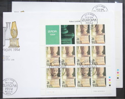 Malta 926-927 Gestempelt Als Kleinbogensatz Als FDC #GD875 - Malta