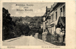 Meiningen, Blick Aus Der Stadt Nach Bellevue - Meiningen