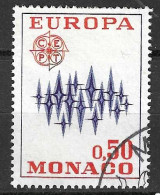 MONACO - 1972 - EUROPA -FR. 0,50 - USATO (YVERT 883 - MICHEL 1038) - Gebruikt