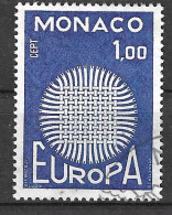 MONACO - 1970 - EUROPA - FR. 1,00 - USATO (YVERT 821 - MICHEL 979) - Usati