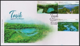 Malaysia 2023 Lakes,Tasik Bera,Dayang Bunting,Sarawak,Pahang,Nature,Tree,Plant, 3v FDC(**) - Malesia (1964-...)