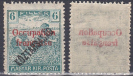 Hongrie Arad 1919 Mi 34 * Moissonneurs - Surcharge Recto-verso (A9) - Unused Stamps