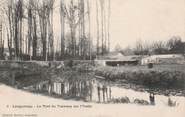 LONGJUMEAU LE PONT DU TRAMWAY SUR L'YVETTE 1906 TBE - Longjumeau