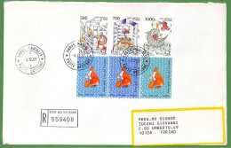 ZA1632 - VATICANO - Storia Postale - Busta   FDC SAN NICOLA Con TAB! 1987 - FDC