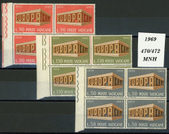 Città Del Vaticano: Colonnade Formed By The Words "Europa CEPT", 1969 - Unused Stamps