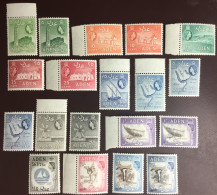 Aden 1953 - 1963 Definitives Set To 5s With Many Varieties MNH - Aden (1854-1963)