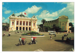 VIET-NAM - Hà Nôi - Xua Va Nay - Le Théâtre Municipal Et Hôtel Hanoi Opéra Hilton - Carte Postale - Viêt-Nam