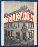 Argentina, Domestic Use, 1894, Postal Stationery, Happy New Year  (011) - Storia Postale