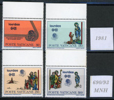 Città Del Vaticano: Symbol Of Congress, 1981 - Neufs