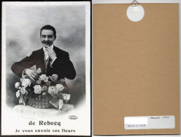 Rebecq COPIE Carte Postale 1911 (PHOTO L' Horizontal 15 Cm Et Vertical 23 Cm) De Rebecq Je Vous Envoie Ces Fleurs - Rebecq