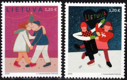 LITHUANIA 2023-19 Merry Christmas! Complete Set, MNH - Navidad