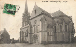 Laigné En Belin * La Place De L'église Du Village - Autres & Non Classés