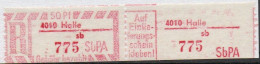 DDR Einschreibemarke Halle SbPA Postfrisch, EM2F-4010sb(1) RU (b) Zh - Etichette Di Raccomandazione