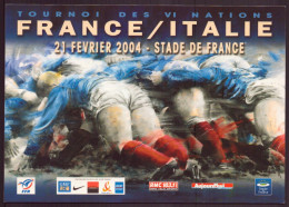 TOURNOI DES VI NATIONS FRANCE ITALIE 2004 STADE DE FRANCE PARIS - Rugby